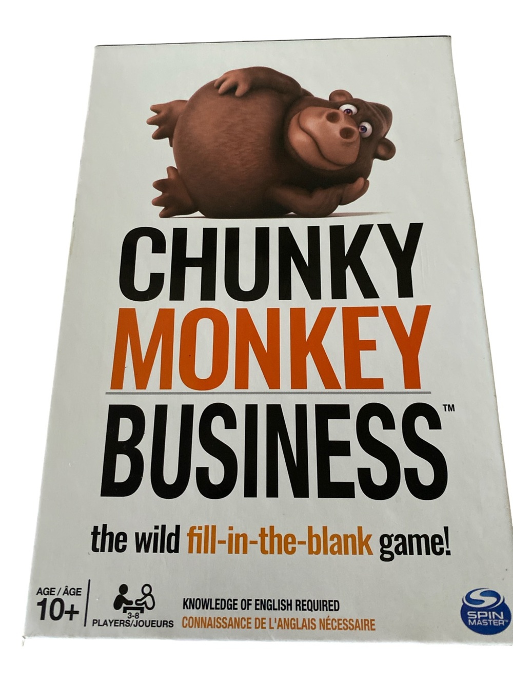 Spin Master Chunky Monkey Business Party Card Game - Orange & Brown